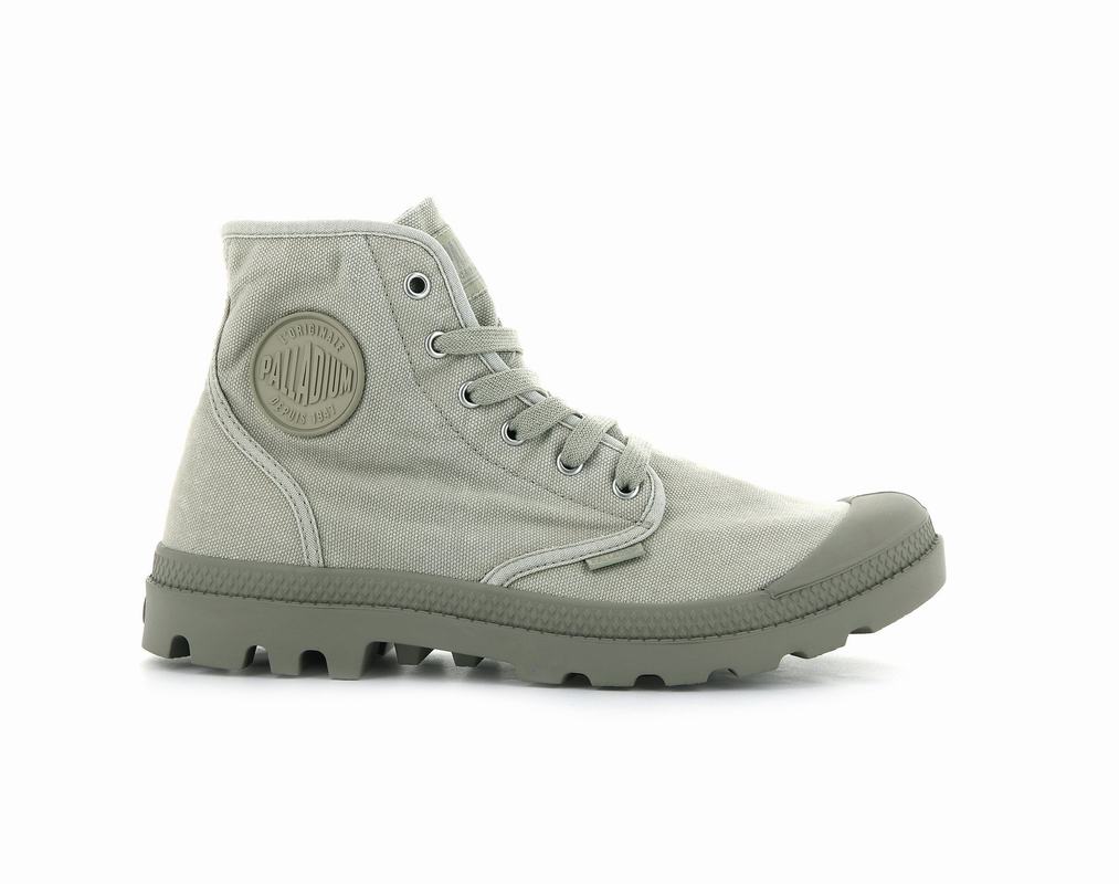 Palladium Pampa Hi Mens Boots Light Green Australia [DORYSF-926]